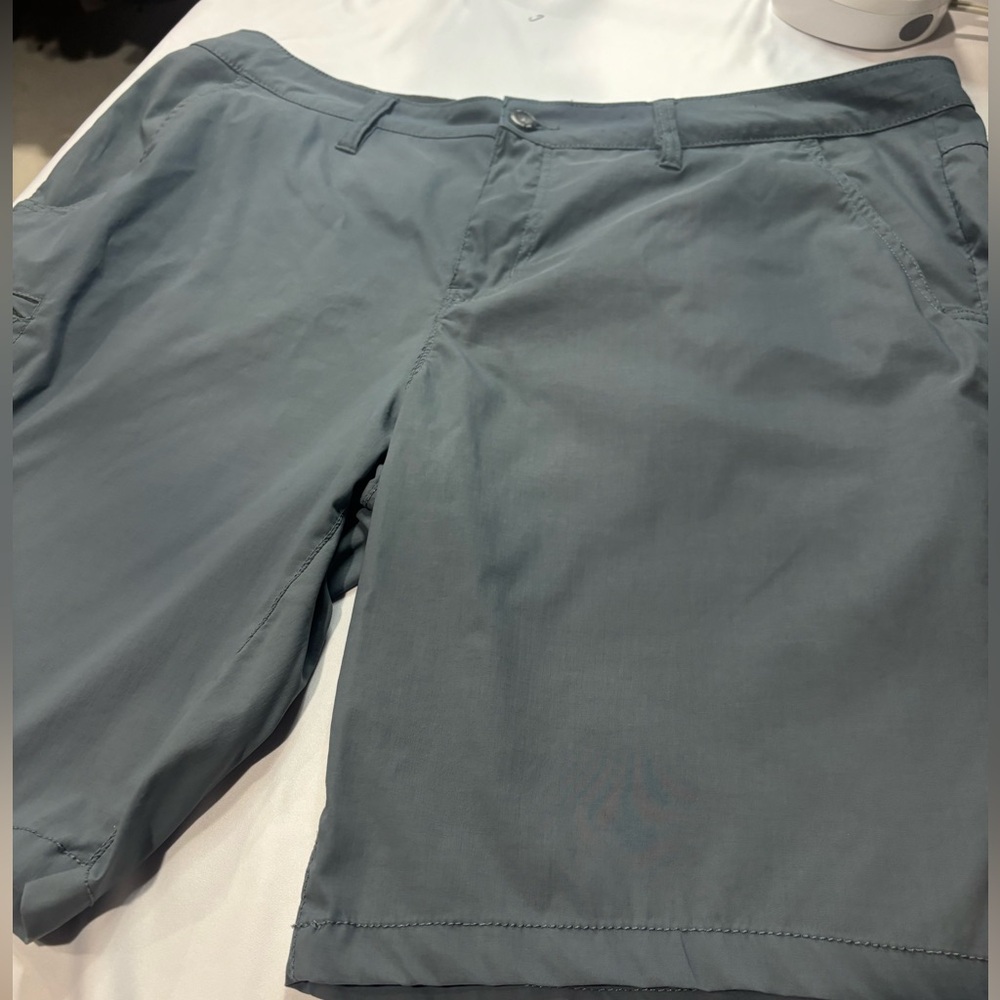 Weatherproof Men's Flat Front Chino Shorts - Slate Gray Blue